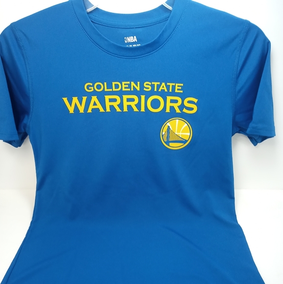 NBA Youth M 10/12 T-shirt Blue Golden State Warrio - Picture 1 of 7
